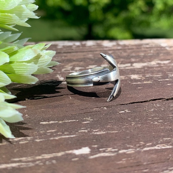 Sterling Claw Spoon Ring Silver Antique Gothic Jewelry Talon - Picture 2 of 11